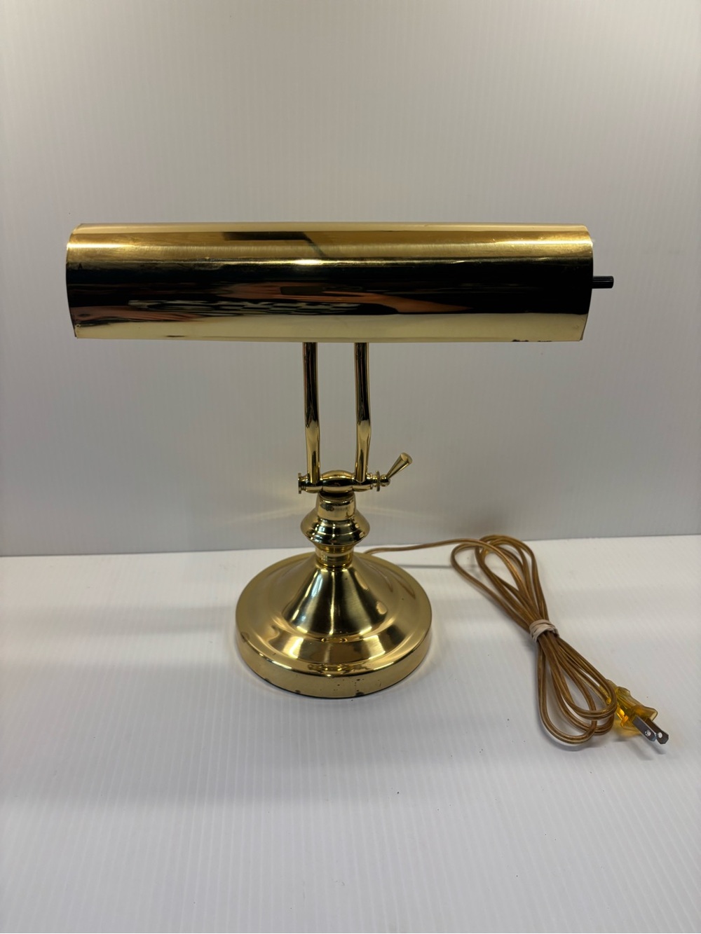 Brass Piano Desk Lamp - Polished Gold Finish